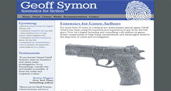 Desktop Screenshot of geoffsymon.com